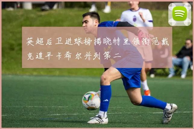 英超后卫进球榜揭晓特里领衔范戴克追平卡希尔并列第二